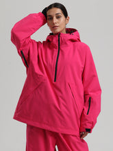 Women's Gsou Snow Durable Urban Vibe Pullover Anorak Snowboard Jacket